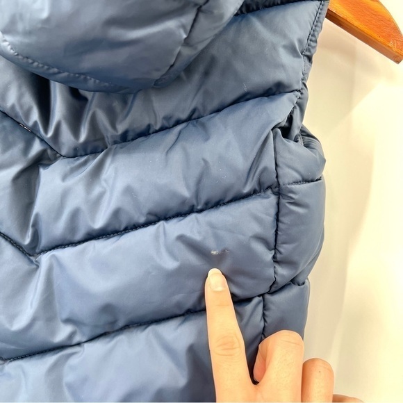 M&S London Studio Boy's Blue Hooded Puffer Vest Size 8-9 - Picture 9 of 12